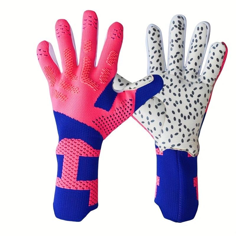 

Football goalkeeper gloves breathable wear-resistant non-slip children s adult football game special latex goalkeeper gloves 6 розовый