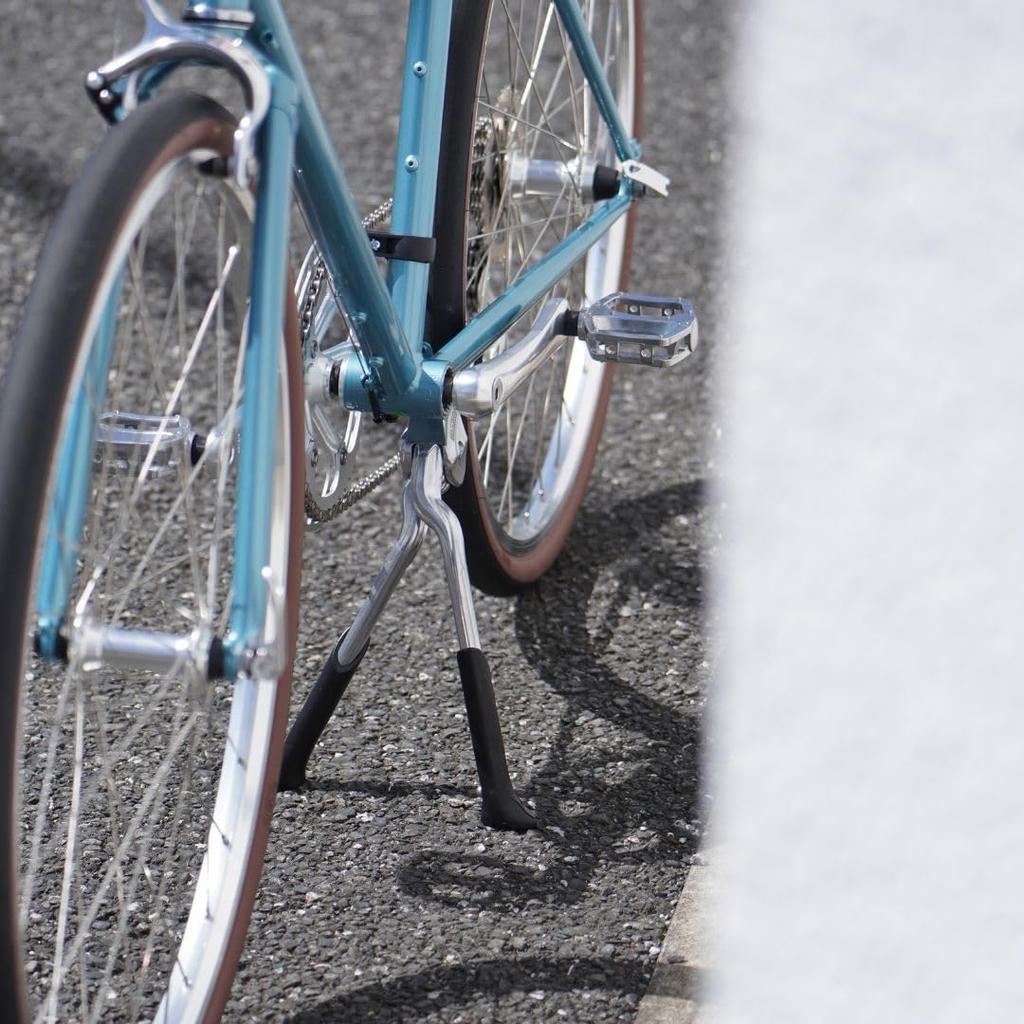 Cycle Design Alloy Center Mount Double Leg for Bikes Kickstand, Silver, 24"-28"