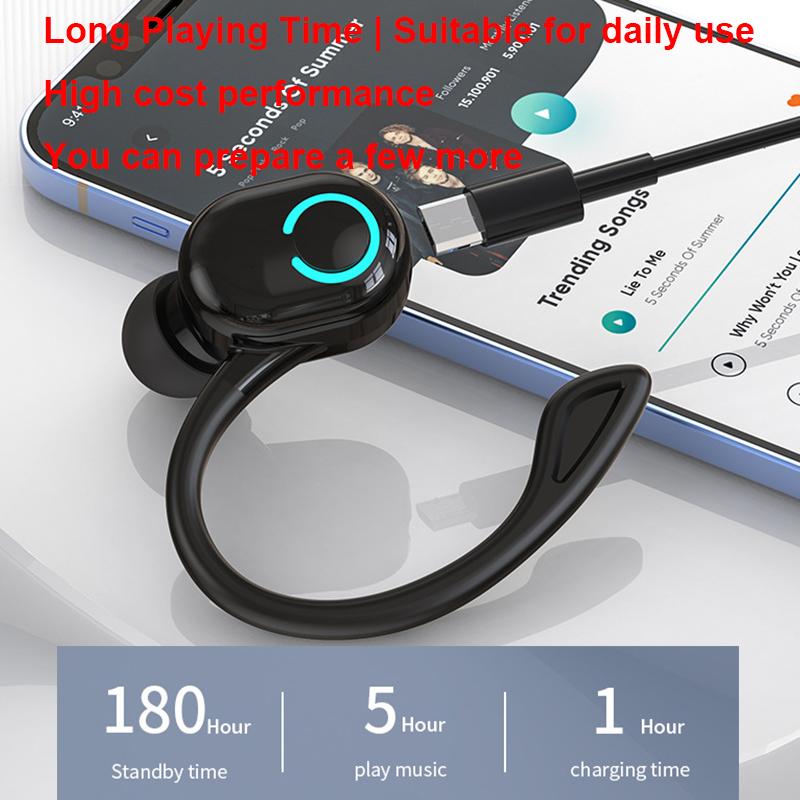 3pcs Bluetooth Earphone Wireless Headphone With Mic Ear-hook In-ear Earphones HD-Call HiFi Sport Outdoor Headset For