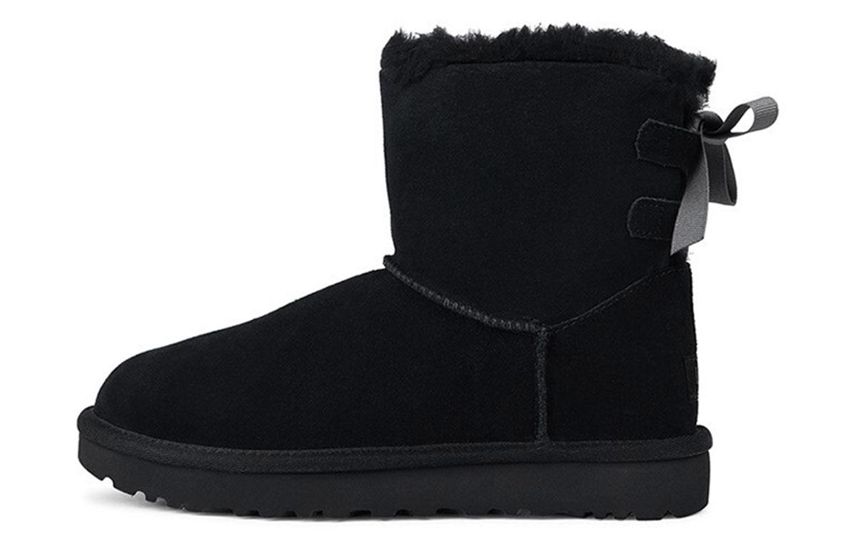 UGG Mini Continuity Bow Черные Женские на флисовой подкладке 1110705-BLK 37