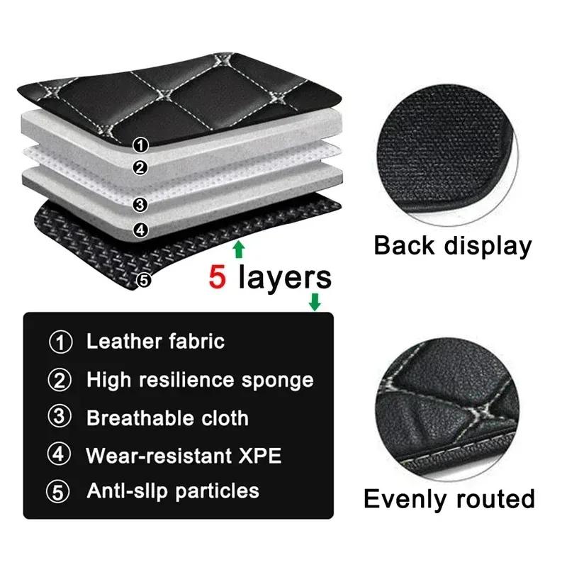 Custom Car Floor Mats For Renault Talisman 2012-2019  Auto Leather Foot Mat Rugs Carpet Pads