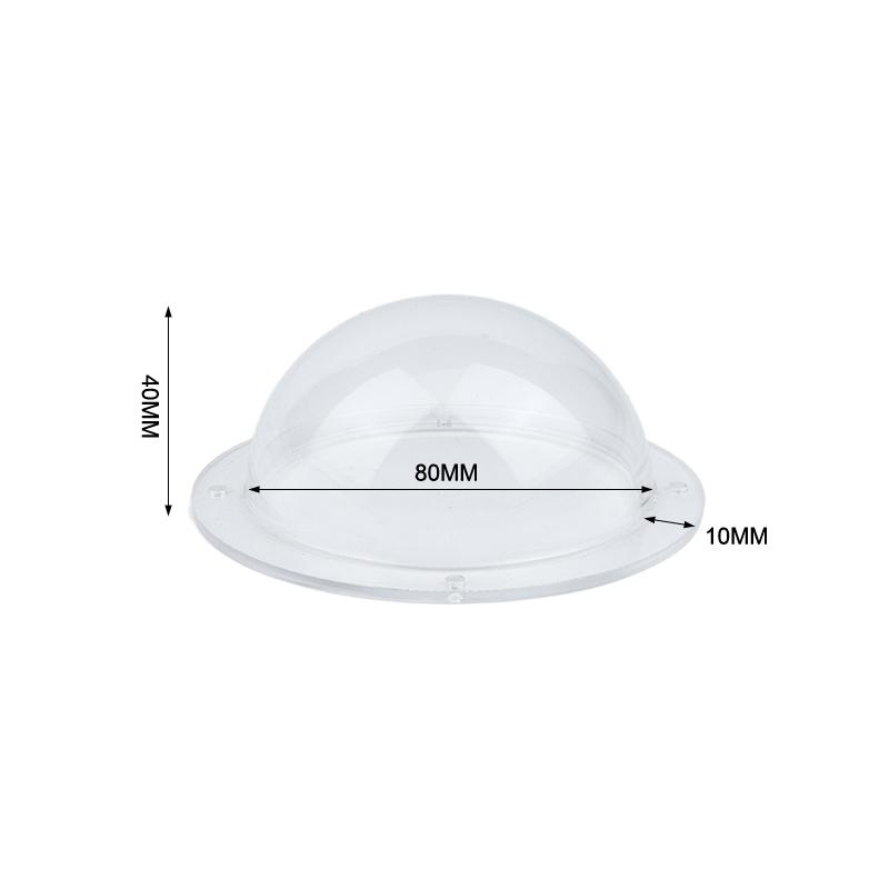 High Clarity Clear Security Camera Dome Cover Acrylic Hemisphere Replacement for Factory Outdoor Surveillance Use