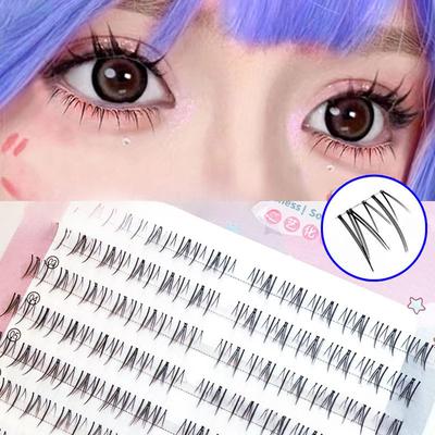 Untere Wimpern Natürlich Untere Wimpern Segmentiert Untere Wimpern Einzelwimpern Comic Untere Wimpern Make-up-Werkzeuge Wimpernverlängerung