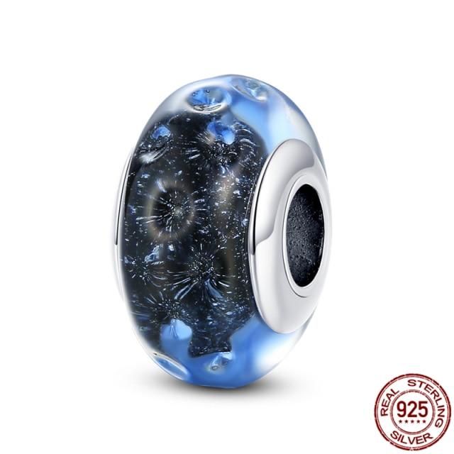 Plata Charms Of Ley 925 Silver Starry Sky Series Charm Safety Chain Fit Fashion 925 Original Bracelets Pulseira Diy  New