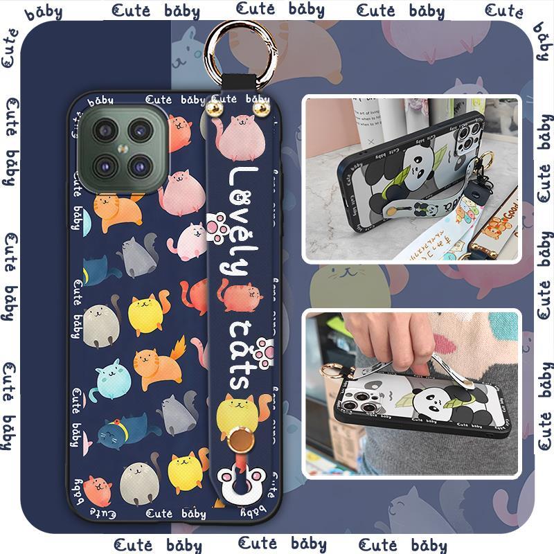 Anti-knock Shockproof Phone Case For Cubot C30 Lanyard Soft case Back Cover Kickstand Anti-dust Cute Phone Holder Ring