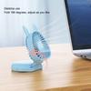 Portable Neck Hanging Fan Foldable USB Rechargeable Mini Handheld Cute Bunny Desk Fan With Lanyard For Office Outdoor White
