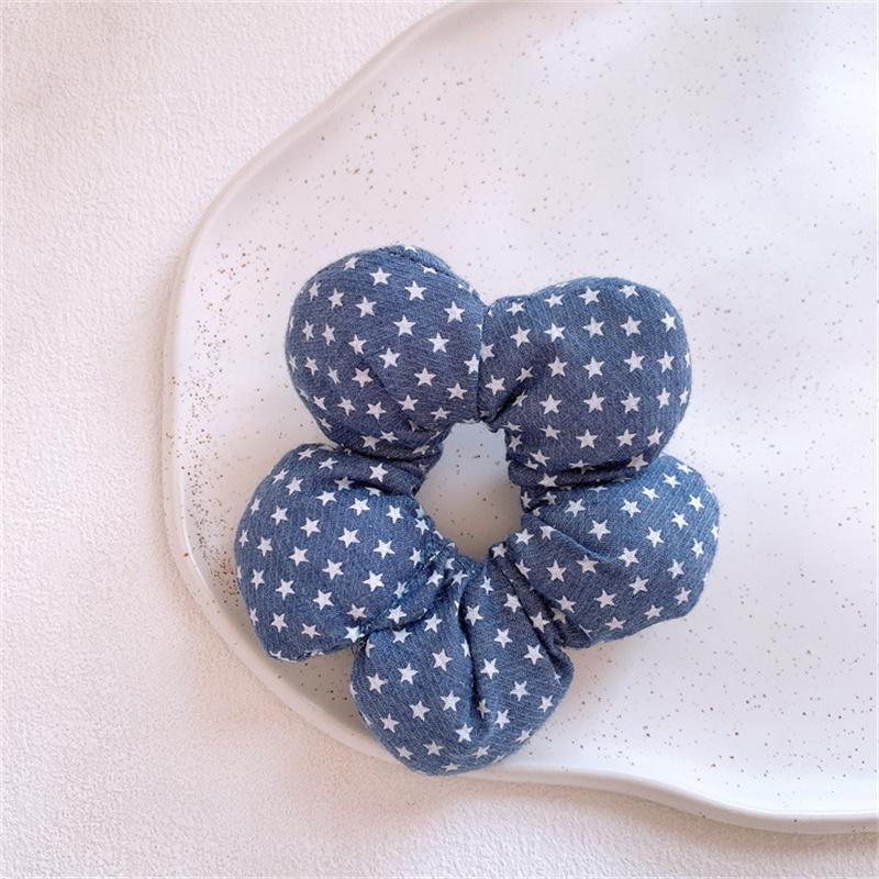 Super Cute Flower Scrunchies Children Girl Kid Elastic Hair Band Accessories Tie Hair Ring Rope Headdress Headwear Ornament