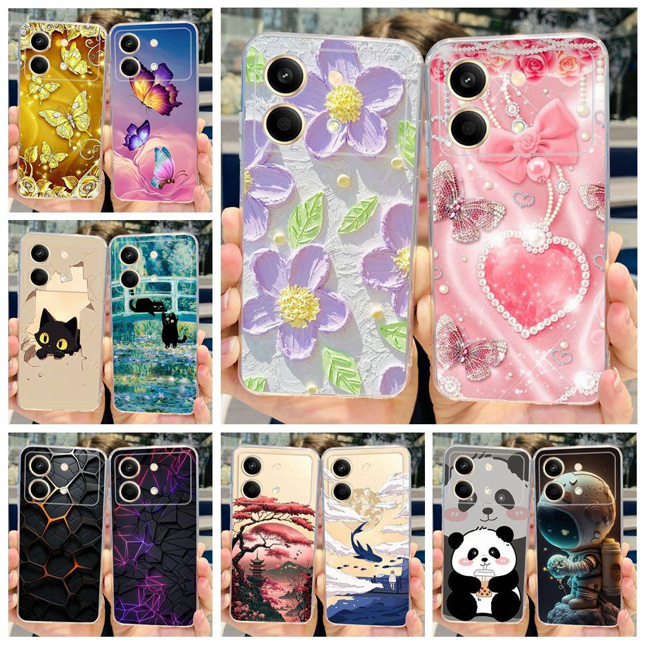 For Xiaomi Poco X6 Pro 5G Case New Fashion Painted Cover Clear Silicone Phone Case For Xiaomi Poco X6 Neo PocoX6 Pro Soft Fundas