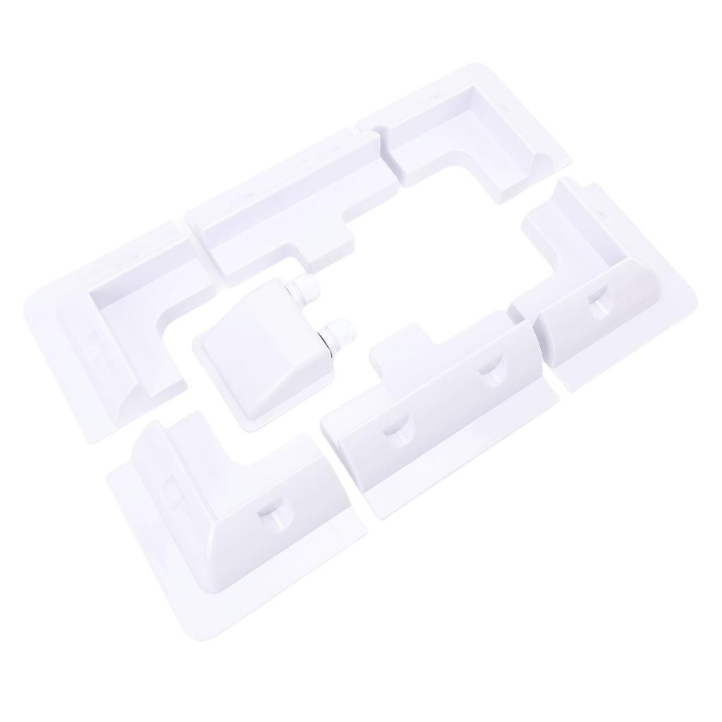 Solar Panel Mount Kit Solar Panel ABS Corner Brackets Dual Hole Junction Box Easy To Install Wear Resist Widely Used for RVs