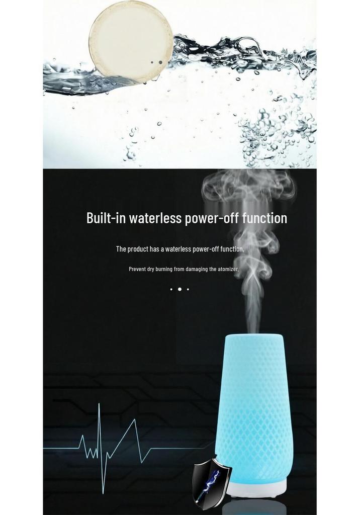 USB Desktop Aroma Humidifier: Large Mist Volume for Home & Essential Oils