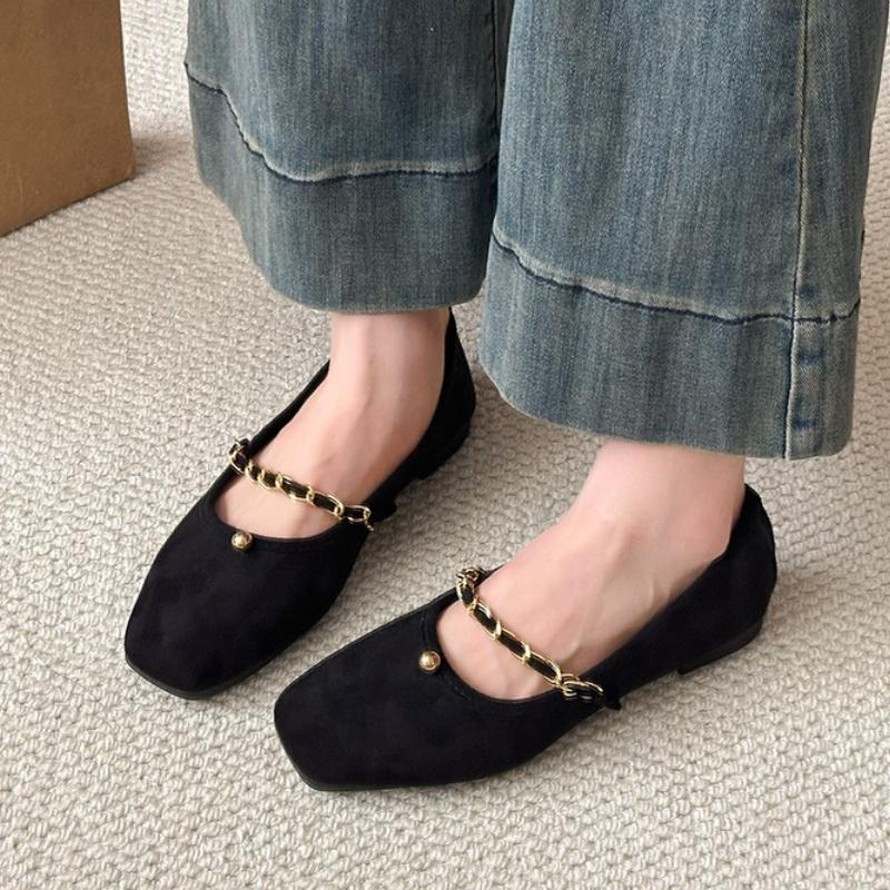 2025 Spring and Autumn Women's Flat Shoes Korean Style Design Career and Party Wear Ladies' Casual Boat Shoes 41-43