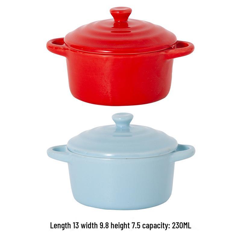 Microwave & Oven Safe Ceramic Stew Pot with Lid