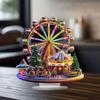 2D Flat Acrylic Ferris Wheel Acrylic Desktop Decoration, Home Decor Plaque Hanging Wall Art Decorative Garden Decoration for Room Door Signs Hanging S