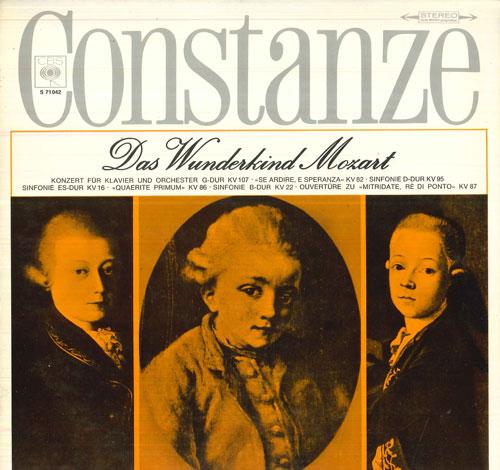 

LP Record KARL ENGEL, HANS KOPPENBURG, FRANKF - Constanze - Das Wunderkind Mozart S71042 CBS Germany Classical Used