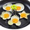 1/5PCS Stainless Steel Round/Heart/Flower/Five-Pointed Star And Mouse Shaped Egg Mold Ring Kitchen Utensil