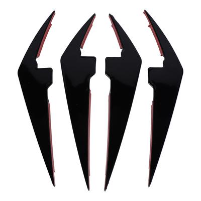 4PCS Front Bumper Side Canards Splitter Fins Car Body Decoration for 3 Series G20 G21 LCI M Sport 2023+ Glossy Black