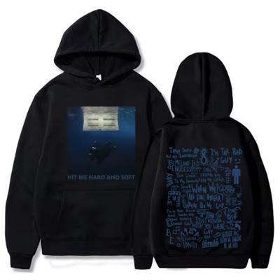 2025 Hit Me Hard and Soft Tour Hoodie Billie Hoodie Dames Hoodie Sudaderas Heren Casual Sport