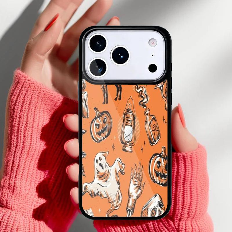 Vintage Halloween Phone Case for iPhone 17 Air 16e 15 14 13 Pro Max Back Cover for 12 11 Pro Coque