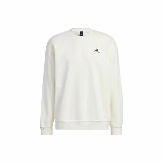

Adidas LABEL Однотонний З принтом логотипу Круглий виріз Флісовий светр З довгим рукавом Худі Унісекс Білий IB2713 XS білий
