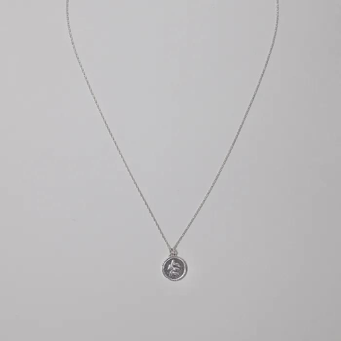 Olive coin necklace