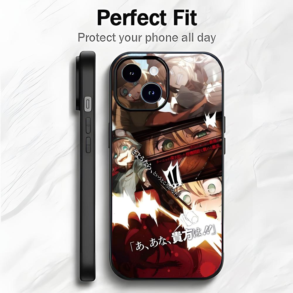 Anime S-Saga of Tanya the Evil Handyhülle Handyhülle Weiche Verpackung Leicht Für iPhone17 16 15 14 13ProMax