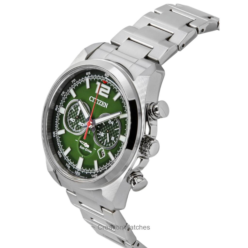 Citizen Eco-Drive Chronograf Nerezová ocel Zelený ciferník CA4640-50X 100M Pánské hodinky