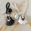 Halloween Cute Cartoon Jack-o '-lantern Ghost Car Keychain Pendant Ornaments Interior Rearview Decoration Mirror Accessories