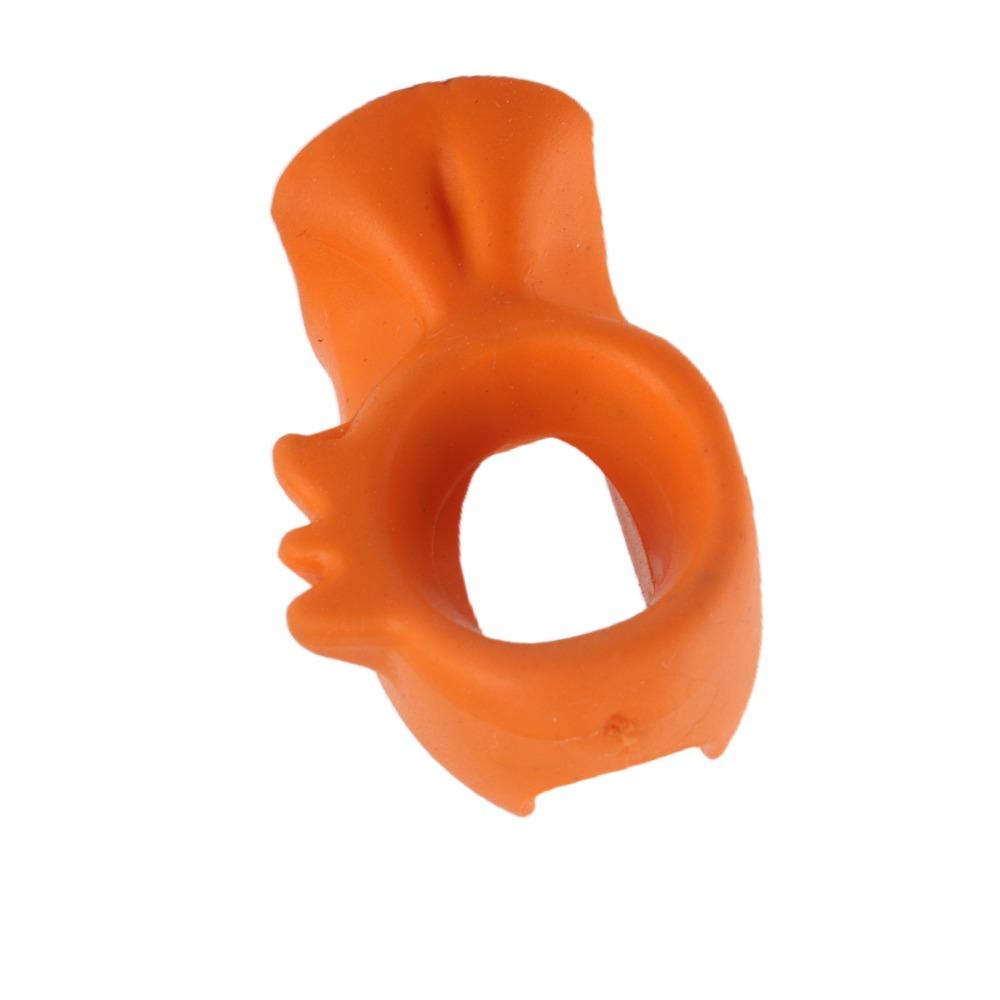 4PCS Rubber Violin Bow Teaching Aid Orange Color Violin Bow Holder For Starter