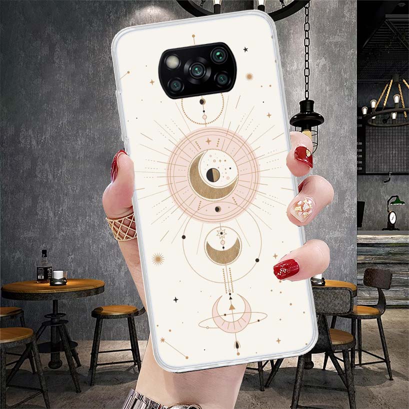 Moon Mystery Totem Witche Soft Phone Case For Xiaomi Redmi 15C 15 13C 13 Poco X5 X6 X7 F7 Ultra M7 12C 12 10 10C 9C 9A 9T 9 Fund