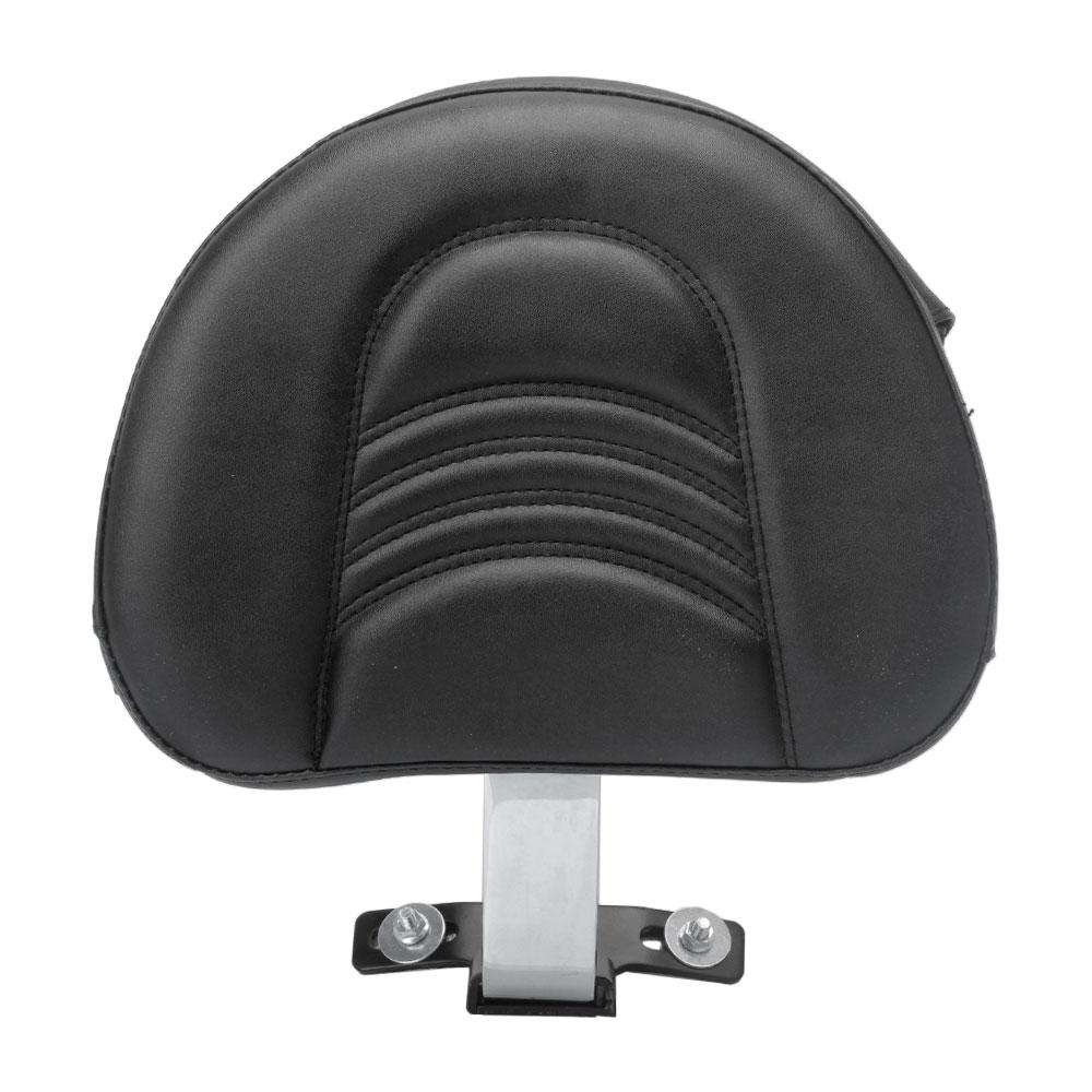 Motorcycle Accessory Rear Adjustable Driver Backrest Seat Black/Chrome Fit For Harley Heritage Softail Classic FLSTC 2007-2017