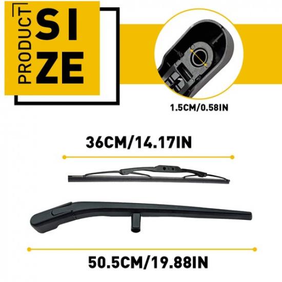 Raménko a stěrač zadního okna pro JEEP LIBERTY 2008 2009 2010 2011 2012 EXV
