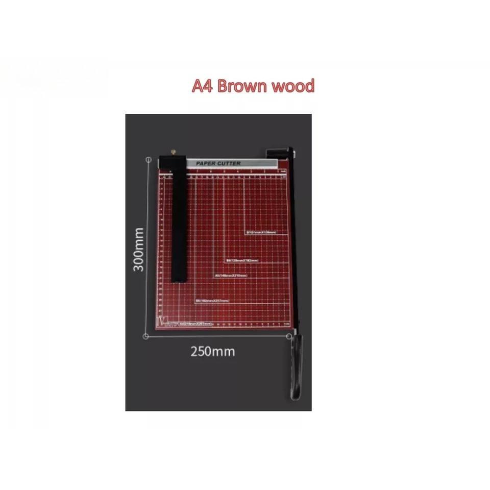 A3 / B4 (Big) Paper Cutter Trimmer Guillotine Ruler Precision Photo Trimmers Cutter Industrial Grade Wooden Paper Cutter