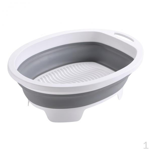 Washboard Basin Fold Washtub Space Saving for Bathroom Home Household Laundry Room