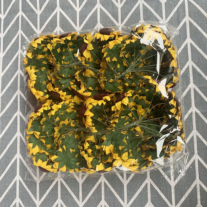 Sunflower Paper Flower DIY Wedding Candy Box Accessories Gift Packaging Decoration - Small Sunflower Flowers