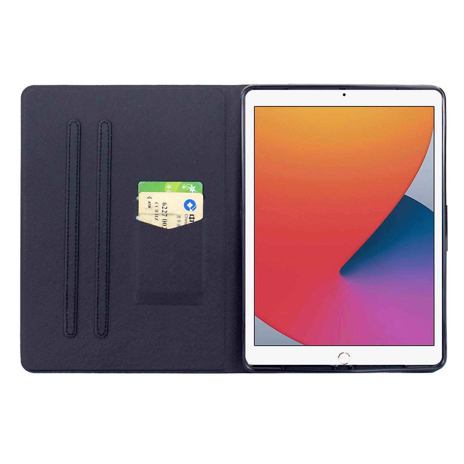 

Stand Case for iPad 10.2 (2020)/(2019)/Air 10.5 inch (2019) Pattern Printing Tablet Leather Cover with Auto Wake/Sleep Sakura Panda