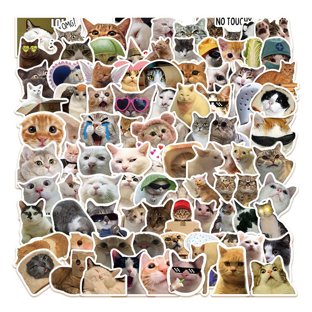 Samolepky Kawaii Black Cat Položky Dekorace Samolepky DIY Handbook Samolepky v krabici Roztomilé samolepky Korejské papírnictví