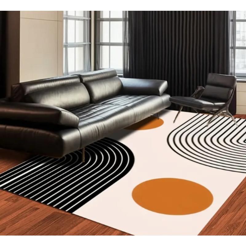 Geometric  Abstract Area Carpet Warm Living Rooms Bedrooms Baby Rooms Terraces Bedroom With Geometric Patterns Carpet Decoration