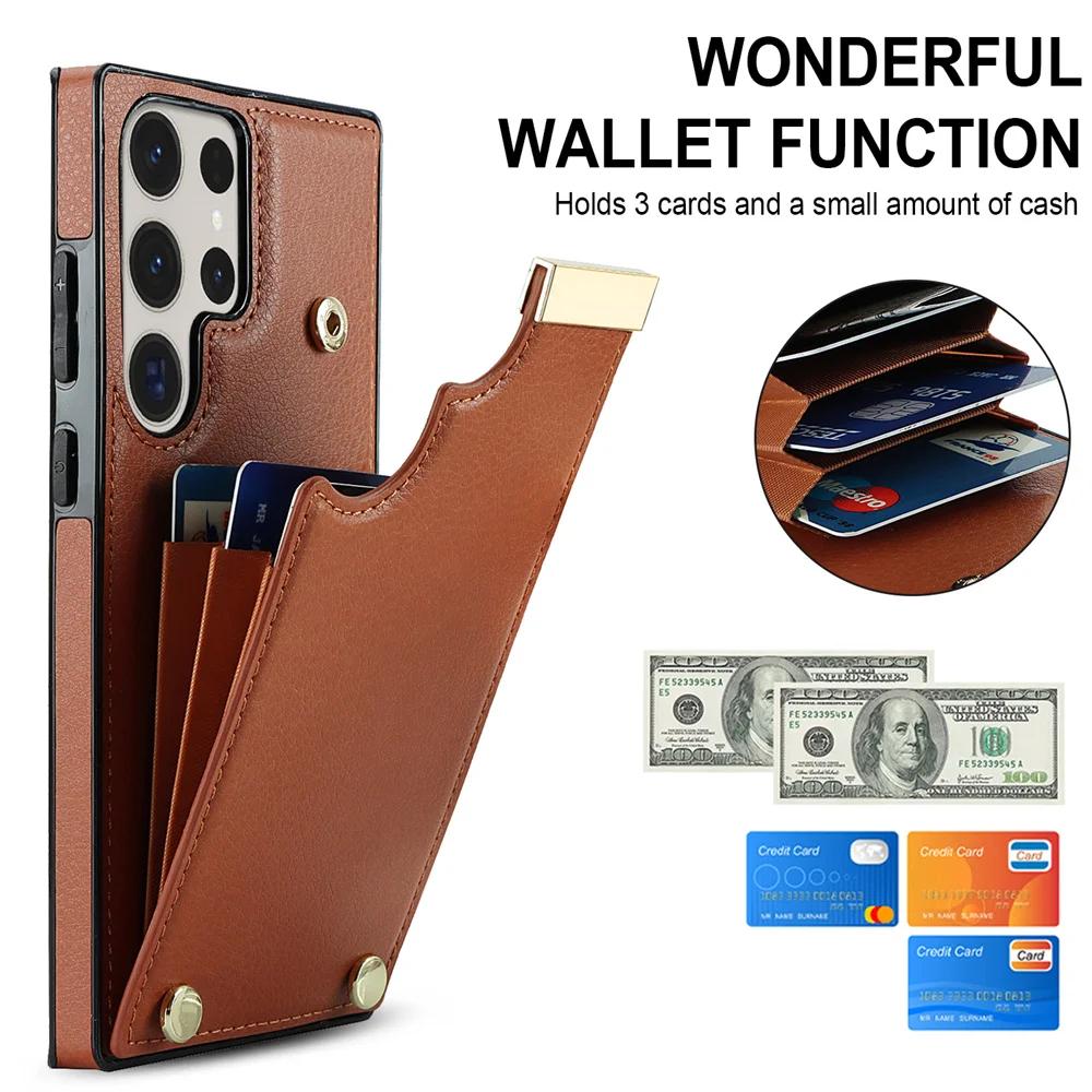For Samsung GalaxyS23 S22 S21 S20 Ultra Note20 10 Organ Design Multi Card Slot Card Coin Storage Leather Wallet Phone Case