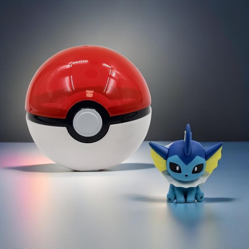 Pokémon Pikachu Mini Figure with Poké Ball Ornament - Tiny Adventure Car Décor & Birthday Gift Gashapon