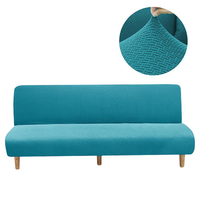 Jacquard Sofa Bed Cover Armless Sofa Cover For Living Room Modern Sofa Slipcover Without Arm Corner Sofa Covers For Home Hotel