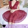 Sexy Babydoll Large Nightwear for Women Wine [ADOSSY] Lingerie, Size, Innerwear, Underwear, (XXXL, Red)