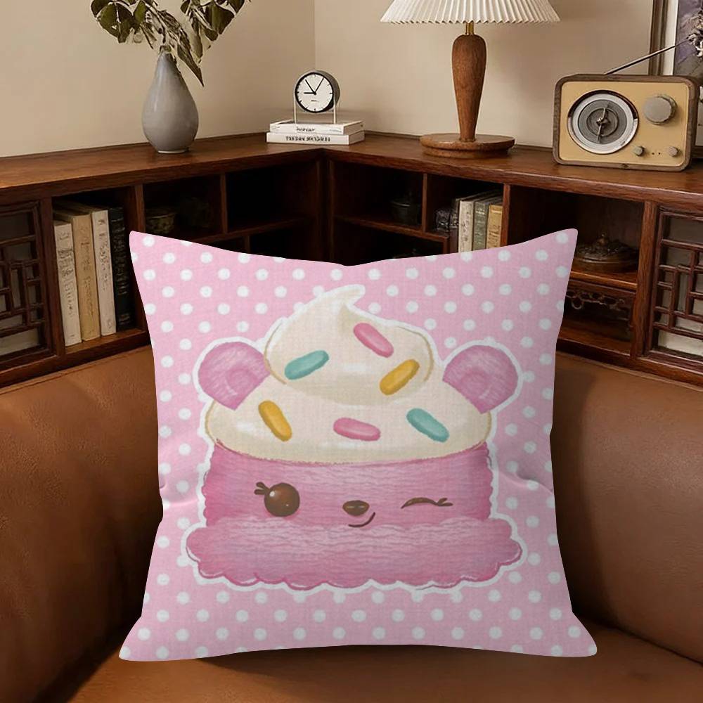 Cute Num Noms Cartoon Cushion Cover Decorative Pillow Sofa Home Decor Case Pillow Cases