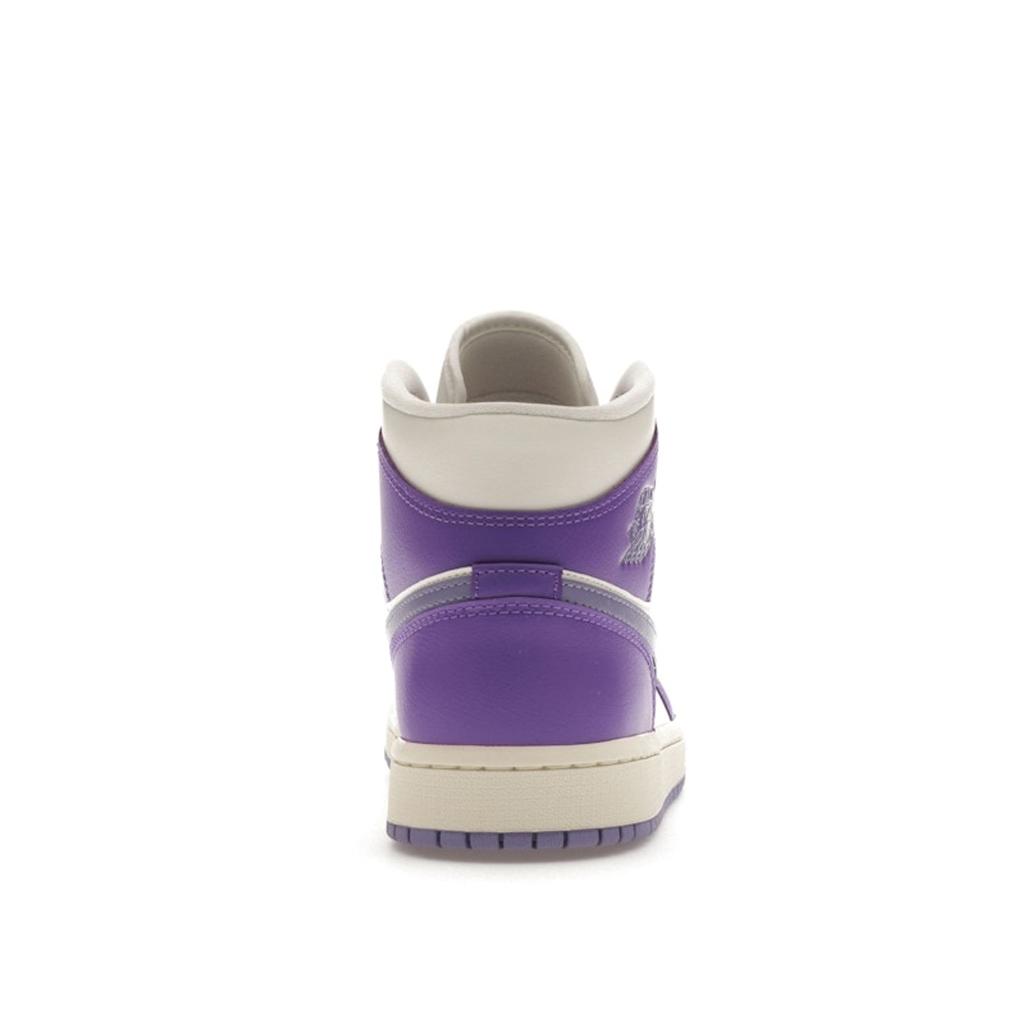 Air Jordan 1 Mid Action Grape Women Sneakers Purple Sail Sky-J-Light-Purple BQ6472-504