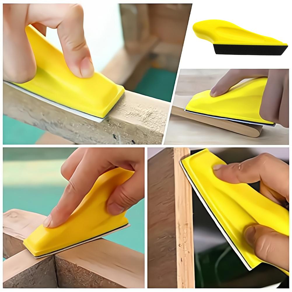 Mini Sander Detailing Handles Sanding Tool Hand Sanding Block Pad Grinding Sponge Abrasive Tool for Wood Furniture Metal Glass
