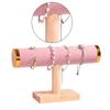 Solid Wood Bracelet Display Stand Wood Single Layer Bracelet Rack Portable Watch and Bangle Display Stand Holder