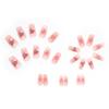 Dream sweet rainbow blush smudge nail piece fresh texture fake nail finished nail piece