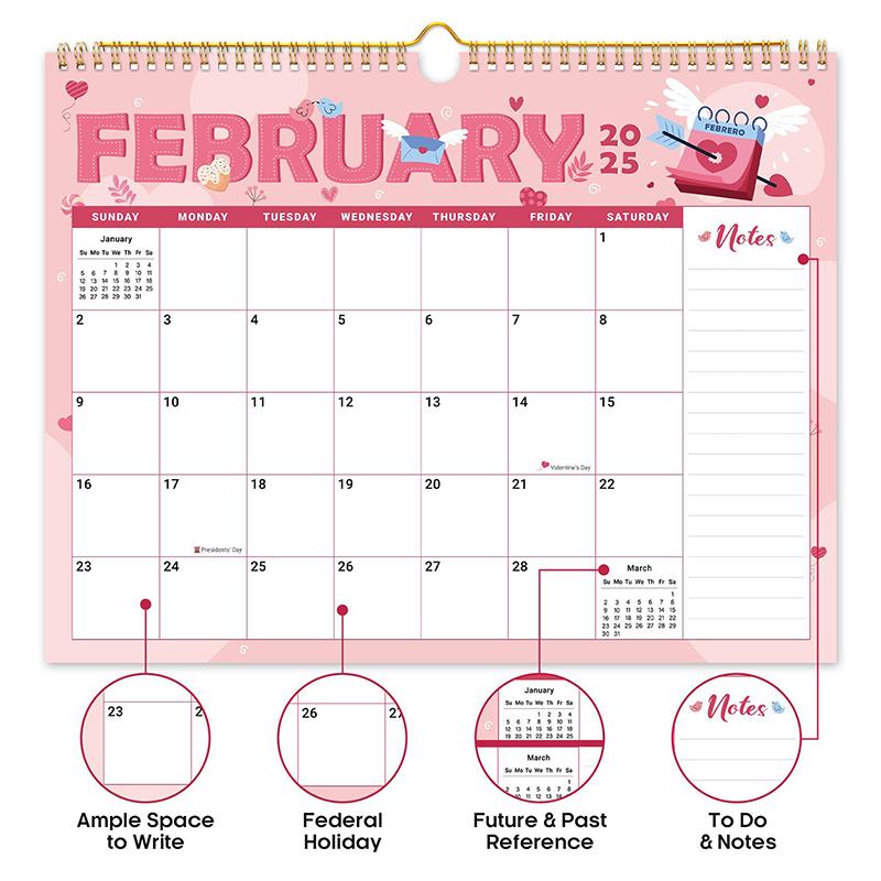 18 Monthly Wall Calendar January 2025 To June 2026 Hanging Calendars Large Seasonal Wall Planner Home Office Decoration