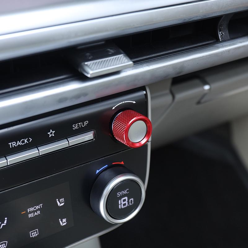 For Hyundai IONIQ 9 2026 Aluminum Alloy Sound Volume Key Adjustment Knob Ring Cover Trim Interior Car Styling Accessories