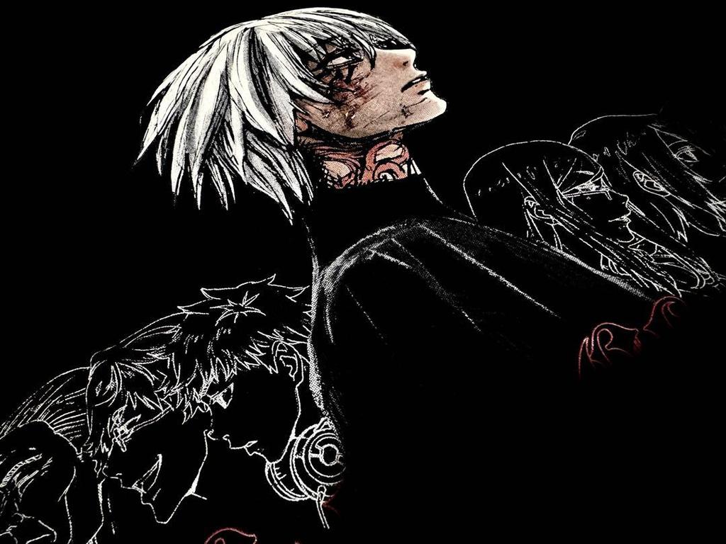 [USED] Rare Tokyo Ghoul T-shirt, XL size, featuring Kaneki Ken.