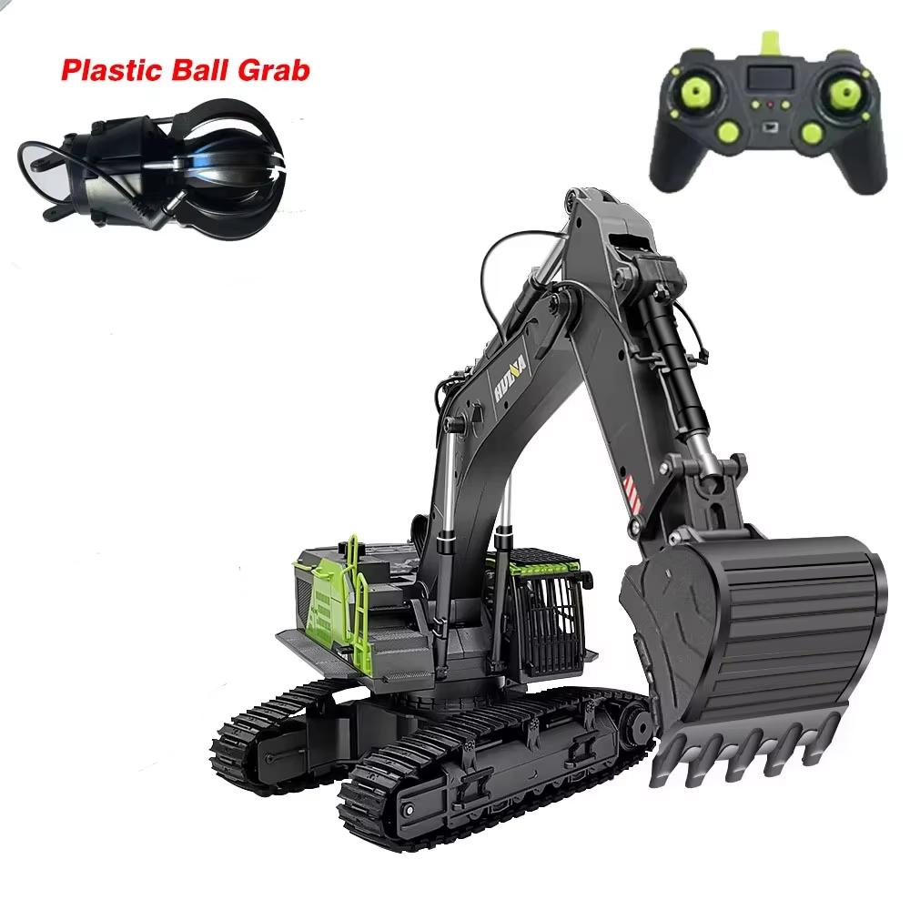 1/14 HUINA 1593 582 RC Excavator Dumper Truck Crawler Alloy Tractor Loader 2.4G Radio Controlled Car Engineering Toy for Boy